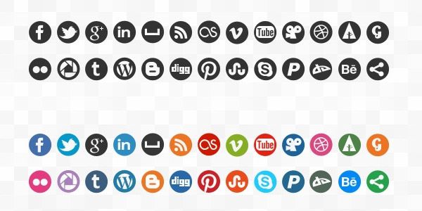Round-Social-Media-Icons