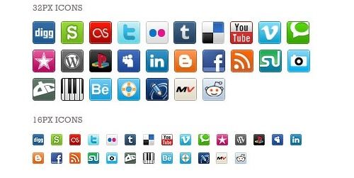  7 Jun Free ‘Social Media Bookmark Icon +’ pack